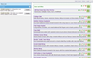 Restaurant Menu Editor