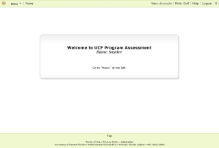 User Welcome Page